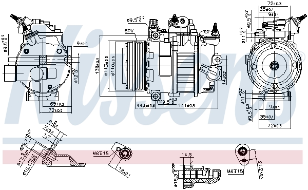 Nissens Airco compressor 890250