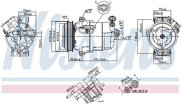 Nissens Airco compressor 890262