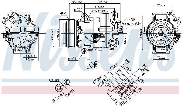 Nissens Airco compressor 890263