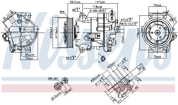 Nissens Airco compressor 890264