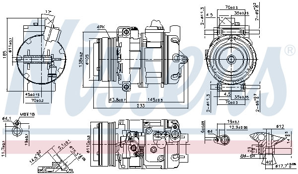 Nissens Airco compressor 890292