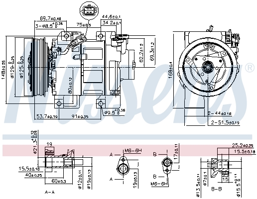 Nissens Airco compressor 890293