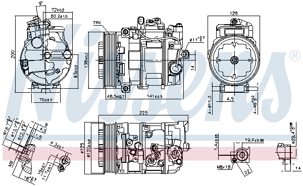 Nissens Airco compressor 890294