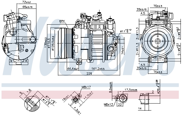 Nissens Airco compressor 890296