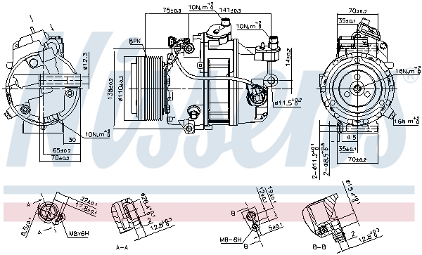 Nissens Airco compressor 890303