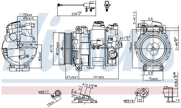 Nissens Airco compressor 890306