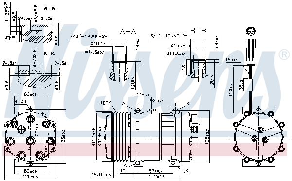 Nissens Airco compressor 890311