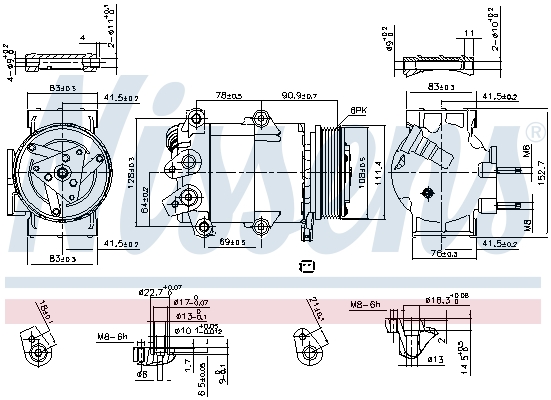 Nissens Airco compressor 890321