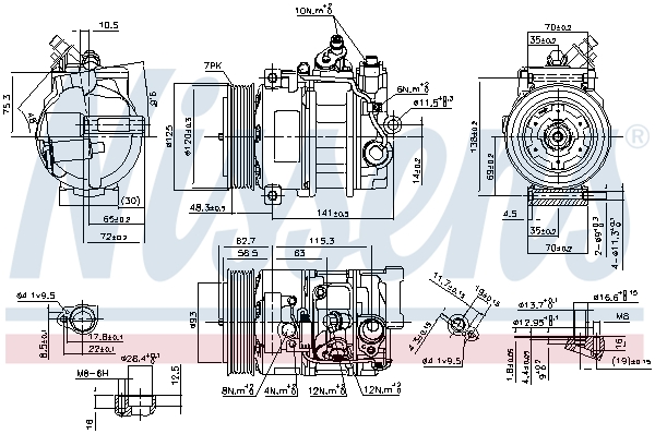 Nissens Airco compressor 890322