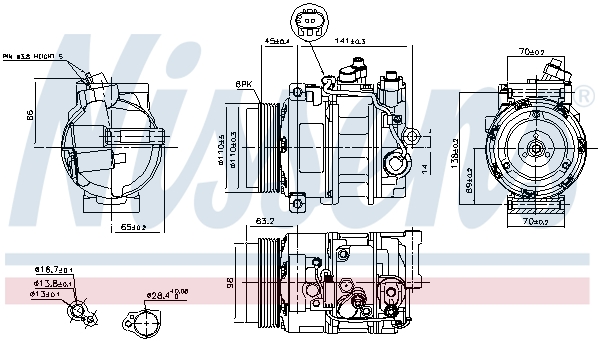 Nissens Airco compressor 89033