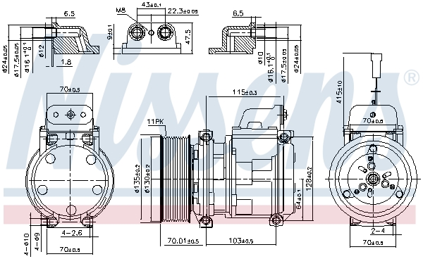 Airco compressor Nissens 890331