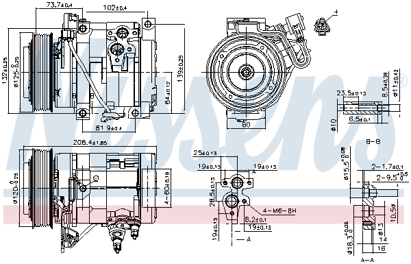 Nissens Airco compressor 890332