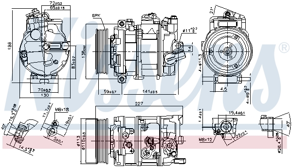 Nissens Airco compressor 890337