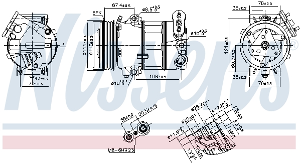 Nissens Airco compressor 890339