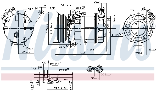 Nissens Airco compressor 890354