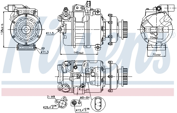 Nissens Airco compressor 89036