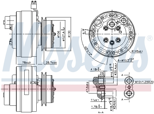 Nissens Airco compressor 890368