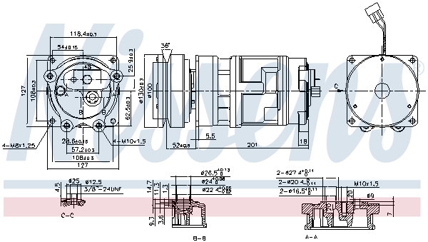 Nissens Airco compressor 890369