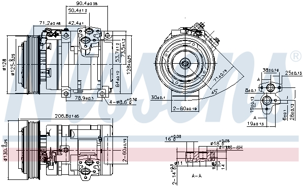 Nissens Airco compressor 890371