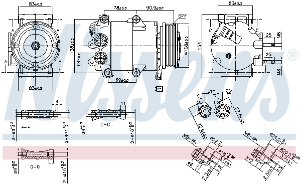 Nissens Airco compressor 890392
