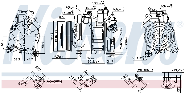 Nissens Airco compressor 890397