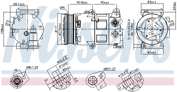 Nissens Airco compressor 890418