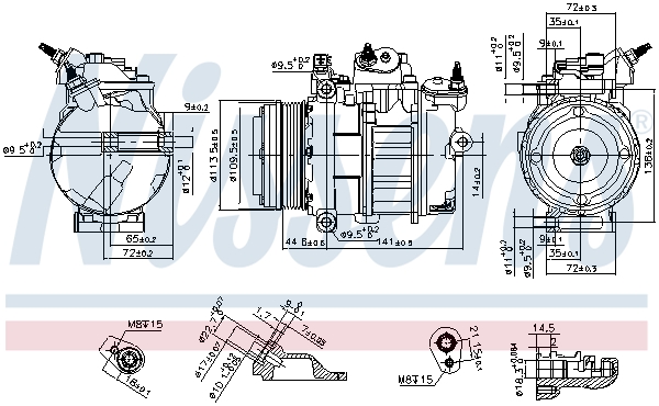 Nissens Airco compressor 890419