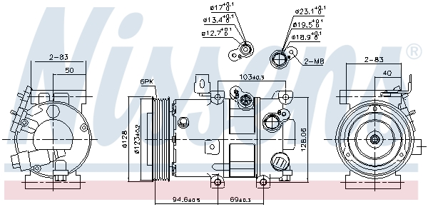 Nissens Airco compressor 890430