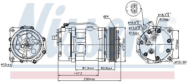 Nissens Airco compressor 89044