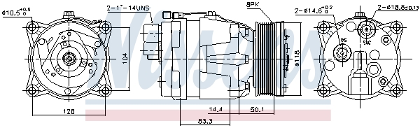 Nissens Airco compressor 89048