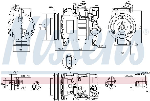 Nissens Airco compressor 89049