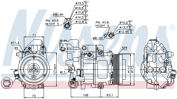 Nissens Airco compressor 89051