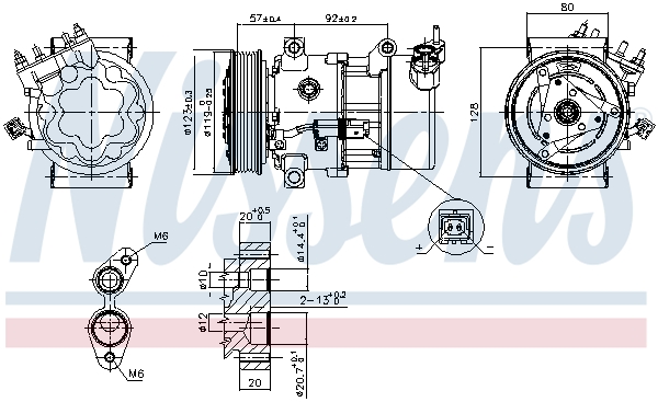 Nissens Airco compressor 89053