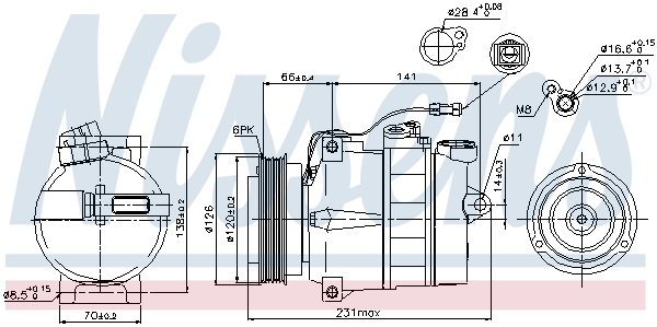 Nissens Airco compressor 89054