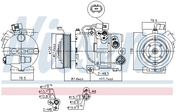 Nissens Airco compressor 890563