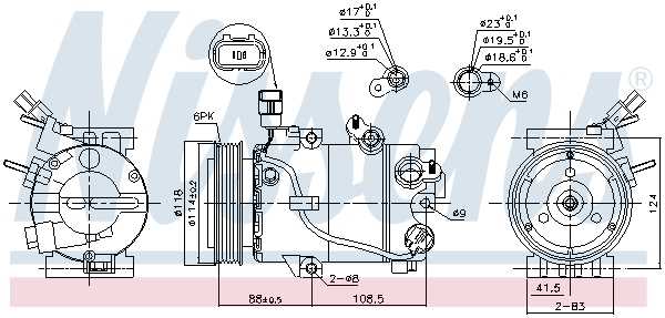 Nissens Airco compressor 890564