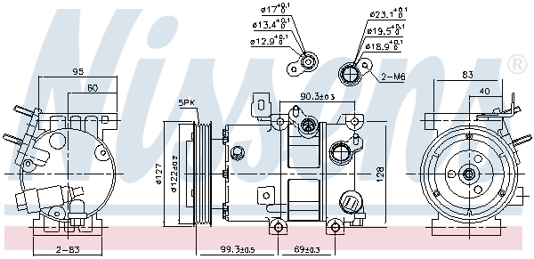 Nissens Airco compressor 890573