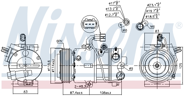 Nissens Airco compressor 890575