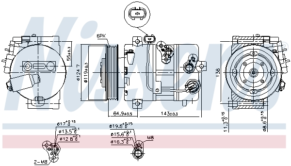 Nissens Airco compressor 890578