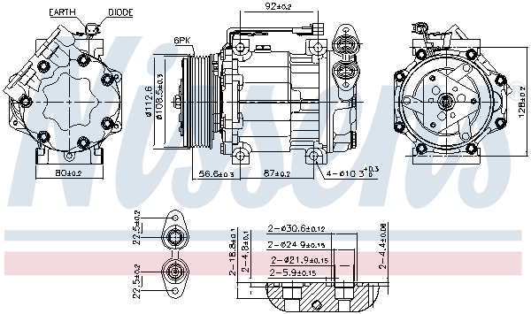 Nissens Airco compressor 890584