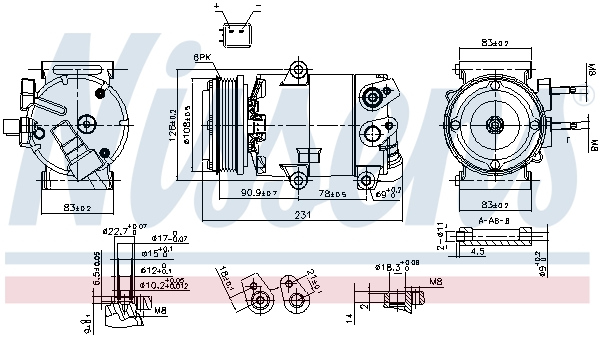 Airco compressor Nissens 890588