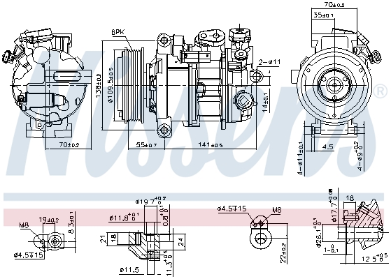 Nissens Airco compressor 890595