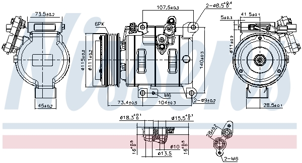 Nissens Airco compressor 890614