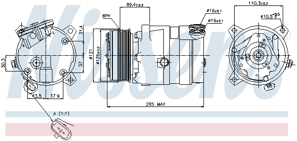 Nissens Airco compressor 89062