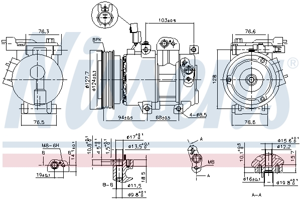 Nissens Airco compressor 890621