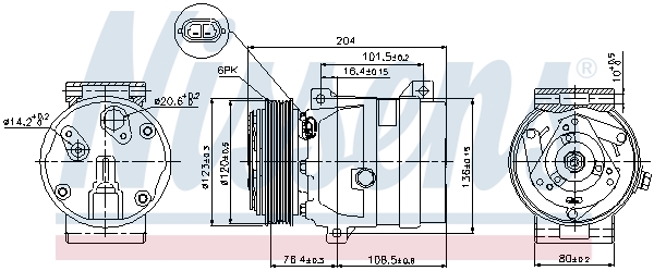 Nissens Airco compressor 89063