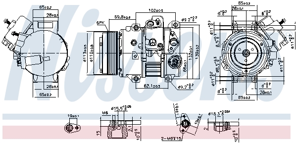 Nissens Airco compressor 890631