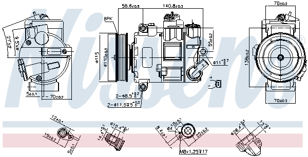 Nissens Airco compressor 890632