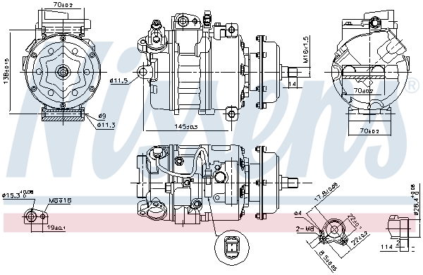 Nissens Airco compressor 890635