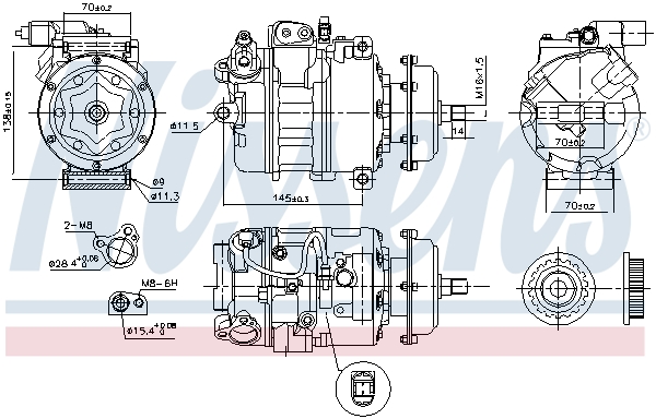 Nissens Airco compressor 890637